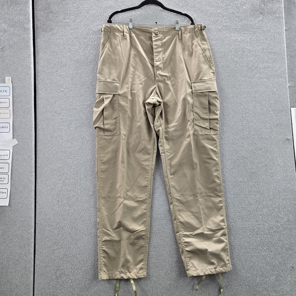 Propper Men Pants‎ L/L Khaki Cargo Ripstop Button 33" Inseam NWT
